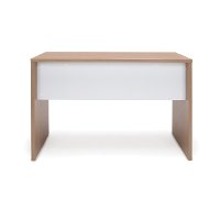 Harvest Brown Two Drawer Solid Panel Office Desk - Essentials -4