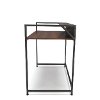 Walnut Brown Computer Desk with Shelf - Essentials -3