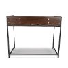 Walnut Brown Computer Desk with Shelf - Essentials -4