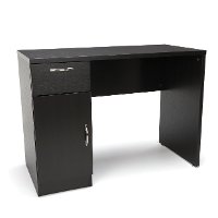 Modern Espresso Brown Office Desk - Essentials