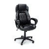 Racing Style Black Leather Executive Office Chair - Essentials