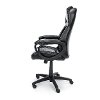 Racing Style Black Leather Executive Office Chair - Essentials-3