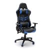Racing Style Blue and Black Gaming Chair - Essentials