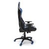 Racing Style Blue and Black Gaming Chair - Essentials -5