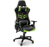 Racing Style Green and Black Gaming Chair - Essentials