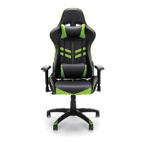Racing Style Green and Black Gaming Chair - Essentials-2
