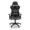 Racing Style Gray and Black Gaming Chair - Essentials -2