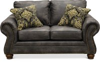 Casual Traditional Graphite Gray Loveseat - Tahoe