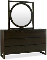 Modern Dark Brown Dresser - Crosby Street