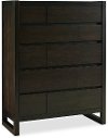 Clearance Modern Dark Brown Chest of Drawers - Crosby Street