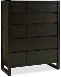 Modern Dark Brown Chest of Drawers - Crosby Street