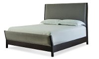 Modern Gray and Dark Brown King Upholstered Bed - Crosby Street