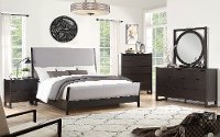 Modern Dark Brown 6 Piece Queen Bedroom Set - Crosby Street