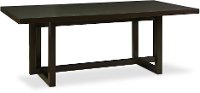 Dark Brown Trestle Dining Room Table - Crosby Street