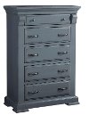 Classic Traditional Slate Blue Chest of Drawers - Everly-2