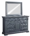 Classic Traditional Slate Blue Door Dresser - Everly-2