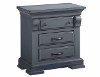 Classic Traditional Slate Blue Nightstand - Everly