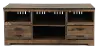 Trinell Rustic Gray Wooden 64 TV Stand