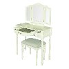 Classic Vanilla White Vanity Set - Torri-6