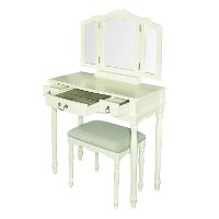 Classic Vanilla White Vanity Set - Torri-6