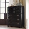 Rustic Traditional Black Chest of Drawers - Bishop Hills