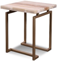 Onyx and Gold End Table - Spectrum