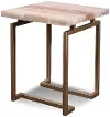 Spectrum Onyx and Gold End Table