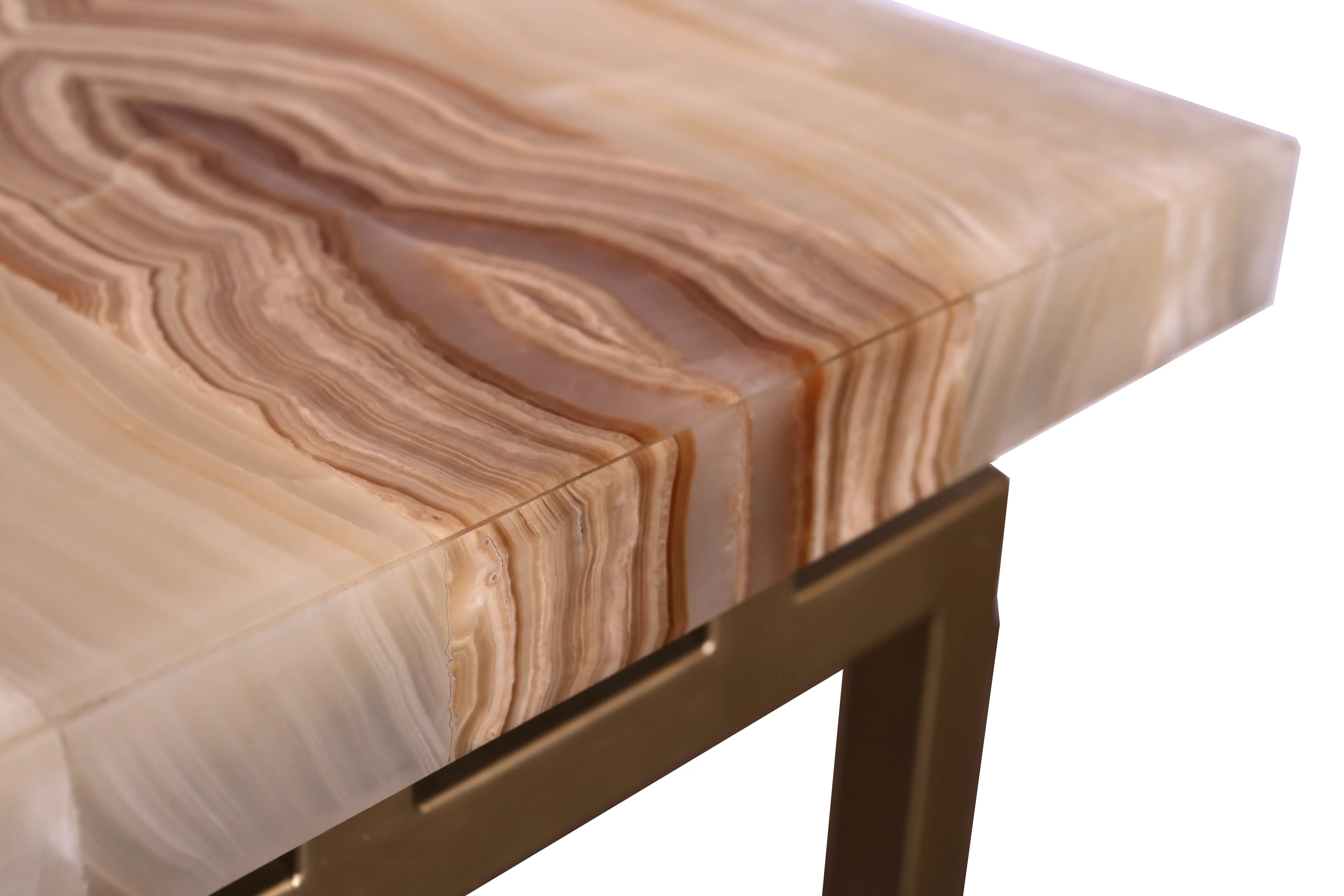 Spectrum Onyx and Gold End Table-4