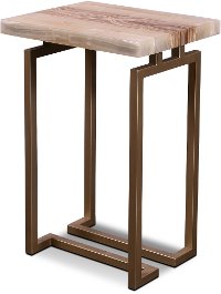 Onyx and Gold Side Table - Spectrum