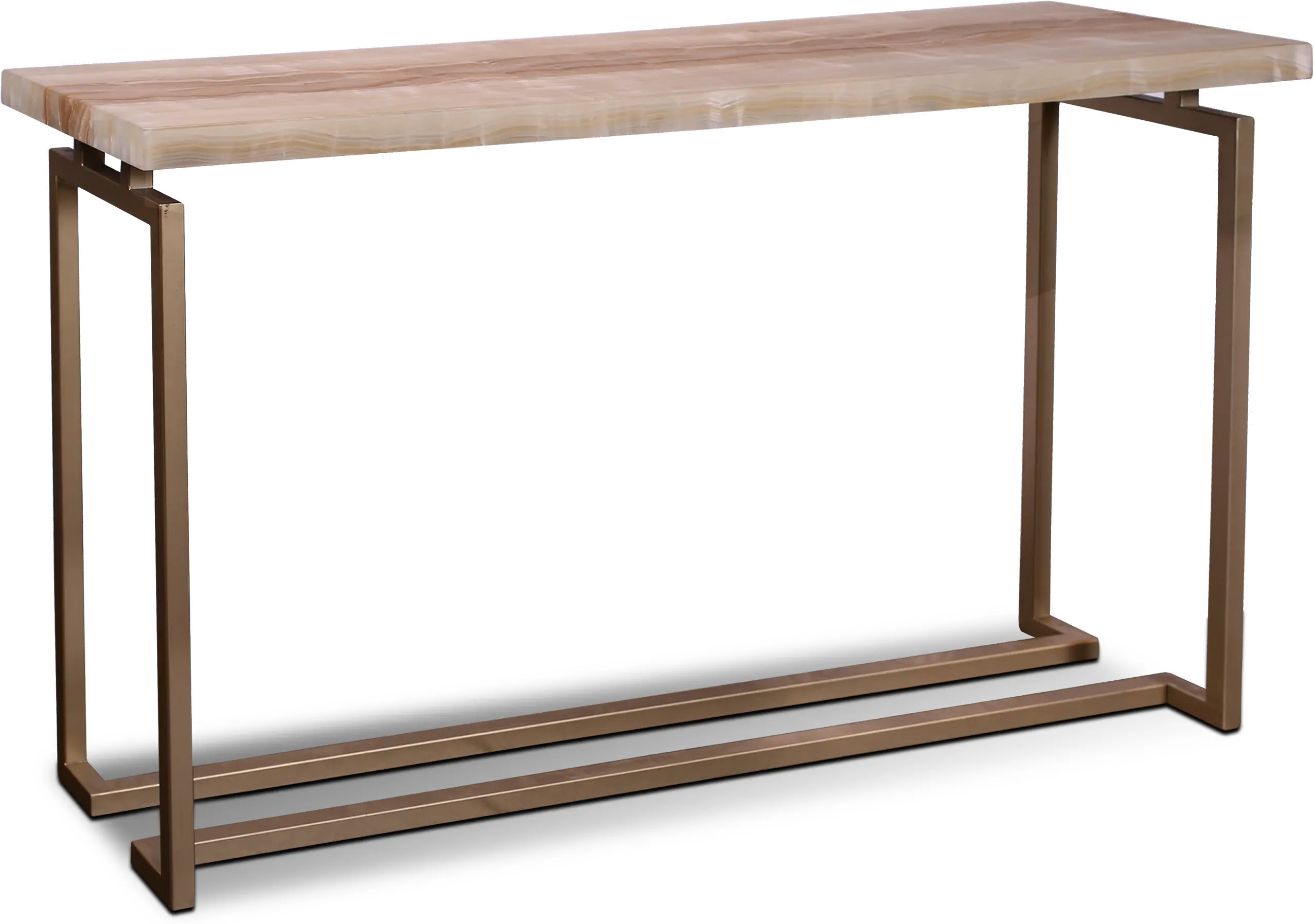 Spectrum Onyx and Gold Console Table-1