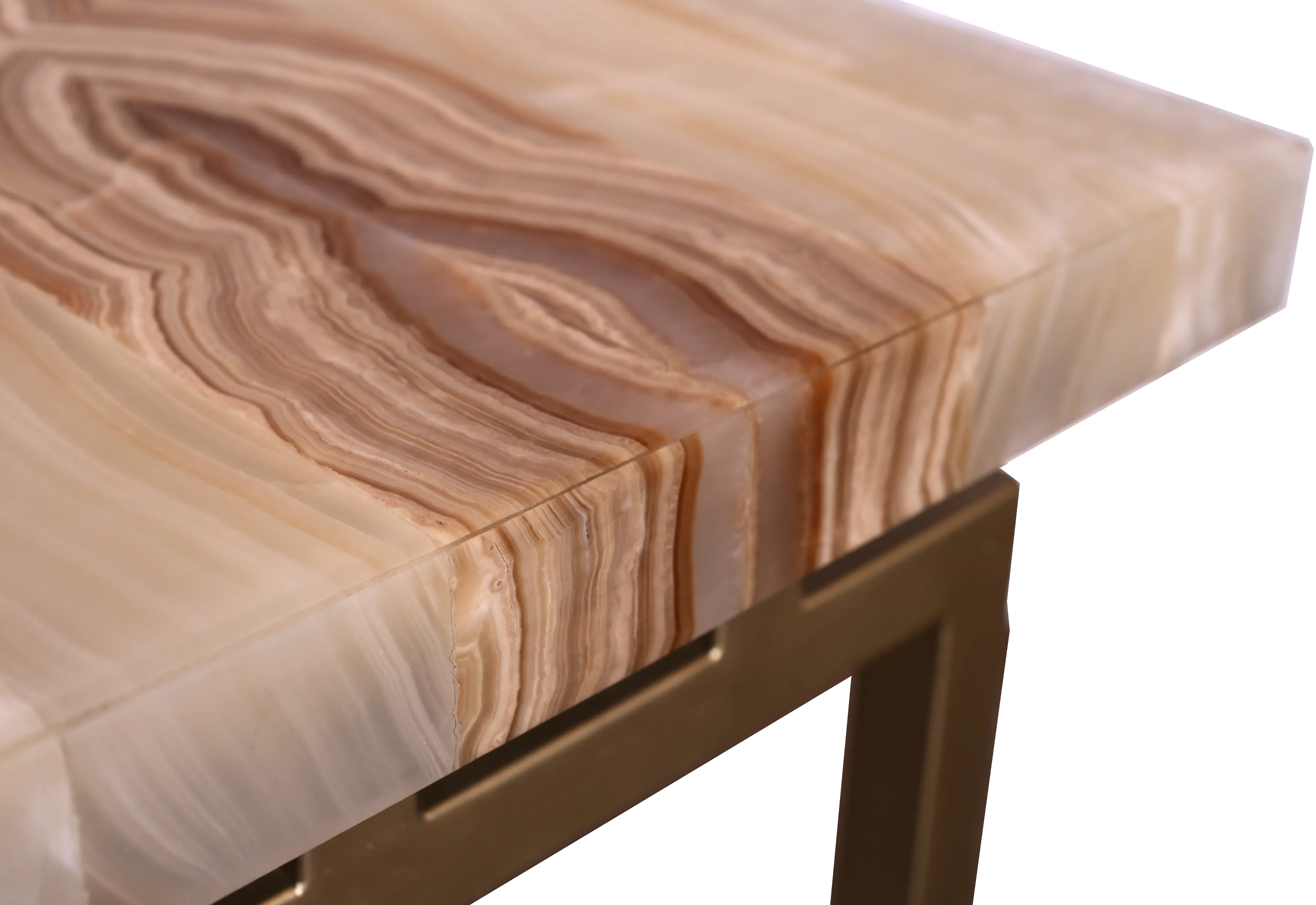 Spectrum Onyx and Gold Console Table-4