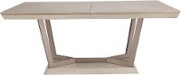 Light Ash and Metal Dining Room Table - Patina