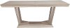 White Ash and Metal Dining Room Table - Patina