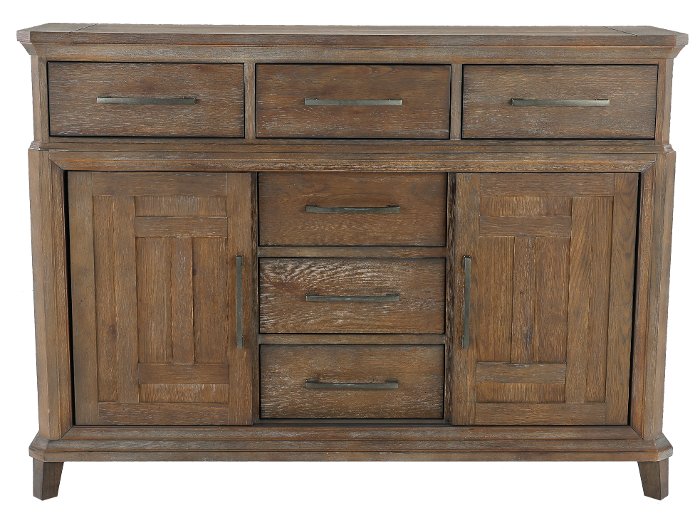Artisan Prairie Classic Industrial Aged Oak Dresser