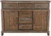 Classic Industrial Aged Oak Dresser - Artisan Prairie