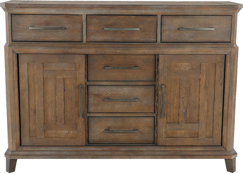 Classic Industrial Aged Oak Dresser Artisan Prairie Rc Willey