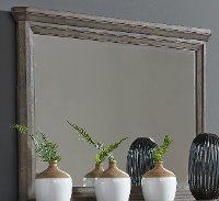 Classic Industrial Aged Oak Mirror - Artisan Prairie