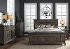 Classic Industrial Aged Oak 4 Piece Queen Bedroom Set - Artisan Prairie