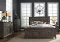 4PC:823/ARTISAN6/6 Artisan Prairie Aged Oak 4 Piece King Bedroom Set