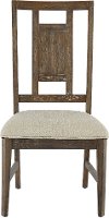 Aged Oak and Gray Lattice Back Dining Chair - Artisan Prairie