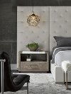 Contemporary Charcoal and White Nightstand - Modern