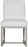 Modern Linen Upholstered Dining Chair - Modern-2