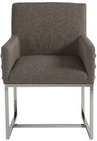 Modern Gray Upholstered Dining Chair - Modern