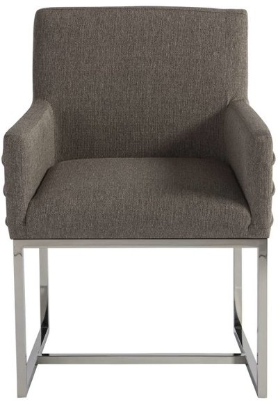 Modern Gray Upholstered Dining Chair - Modern