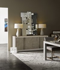 Flint Gray and Quartz Modern Dining Room Buffet - Modern-3