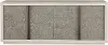 Modern Eclectic Two Tone Gray Credenza