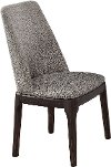 Clearance Gray Linen Upholstered Dining Room Chair - Janel