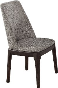 Gray Linen Upholstered Dining Room Chair - Janel