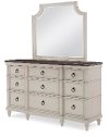 Traditional Two-Tone Linen and Dark Elm Dresser - Brookhaven -2