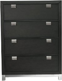 Modern Charcoal Gray Chest of Drawers - Metro